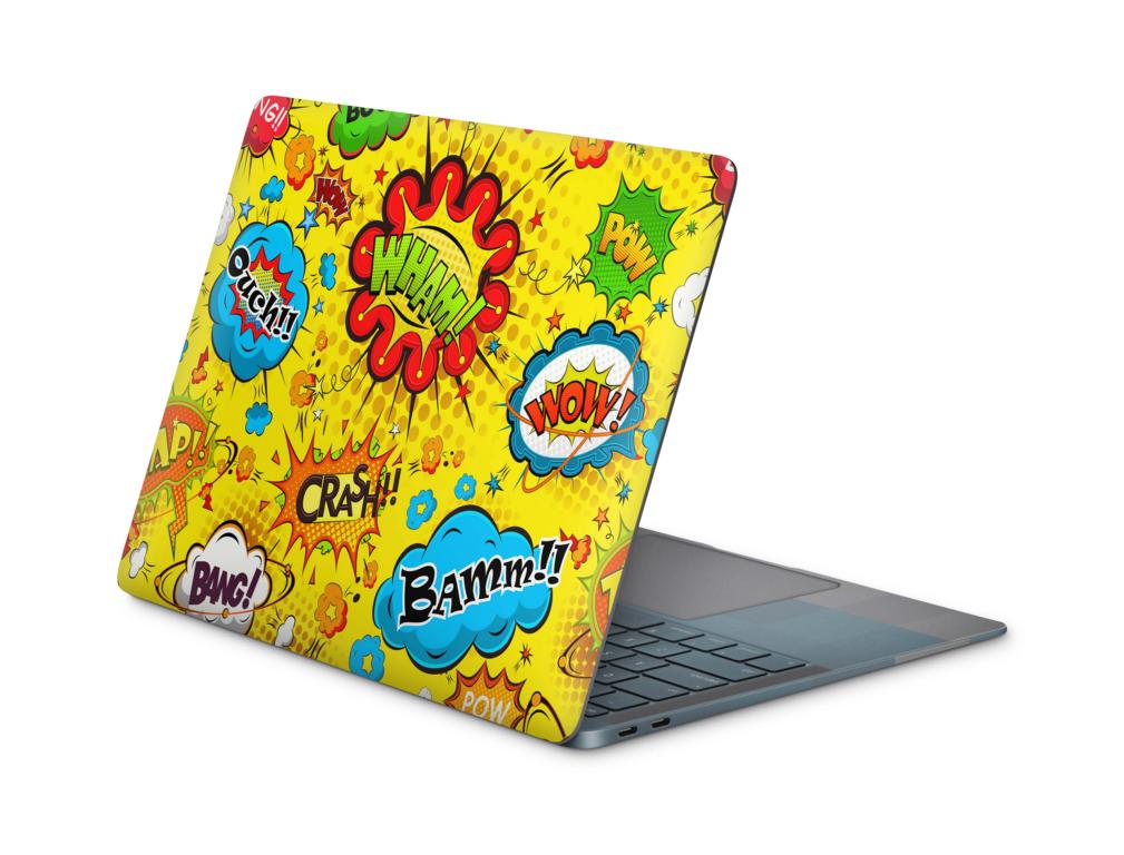 Laptop Aufkleber Universal Skins Design Aufkleber Schutzfolie Cover Skin Comics gelb Laptop Skins Folien skins4u