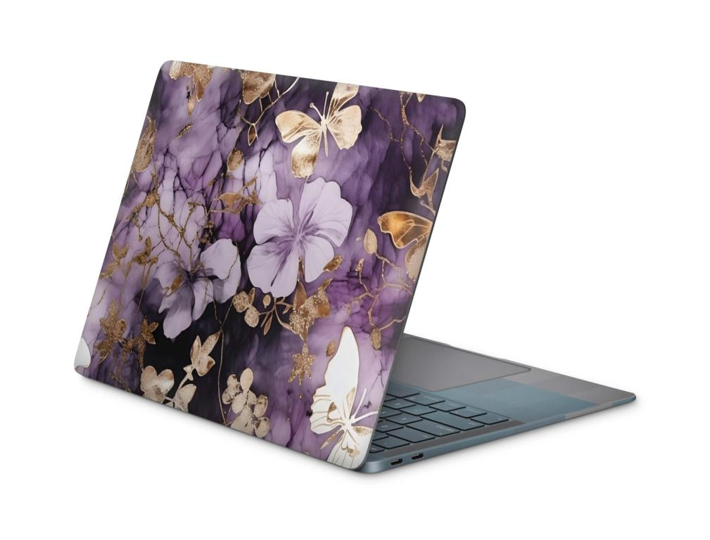 Laptop Aufkleber Universal Skins Design Aufkleber Schutzfolie Cover Skin Flower and Butterfly Laptop Skins Folien skins4u