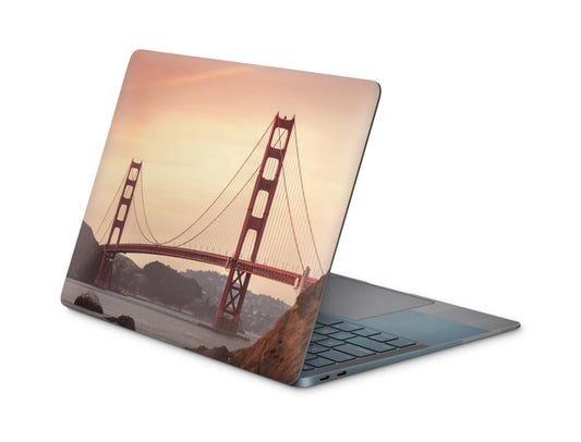 Laptop Aufkleber Universal Skins Design Aufkleber Schutzfolie Cover Skin Golden Gate Laptop Skins Folien skins4u   