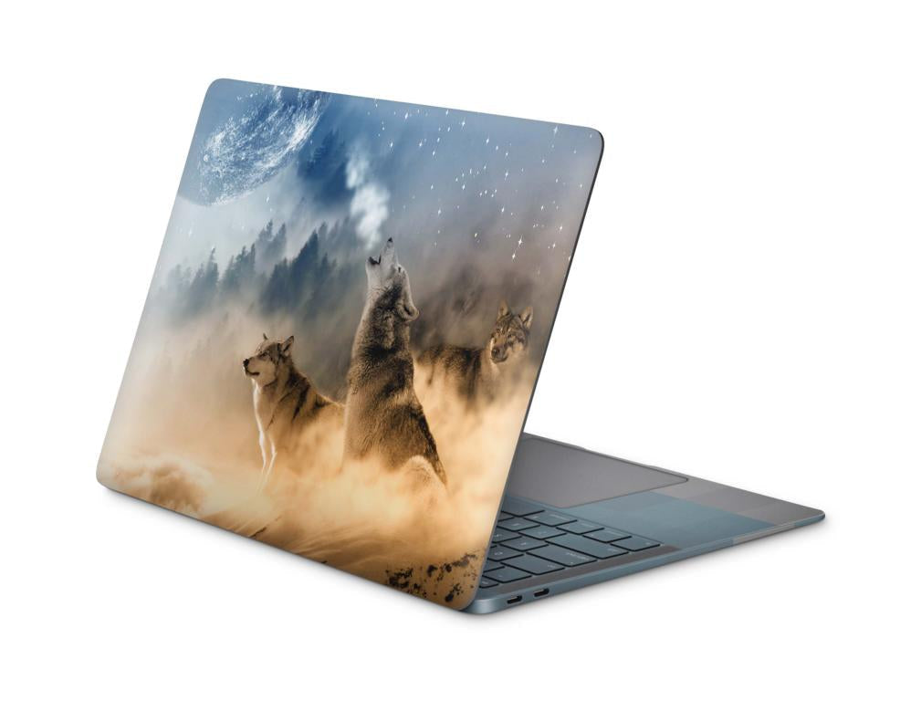 Laptop Aufkleber Universal Skins Design Aufkleber Schutzfolie Cover Skin Howling Moon Laptop Skins Folien skins4u