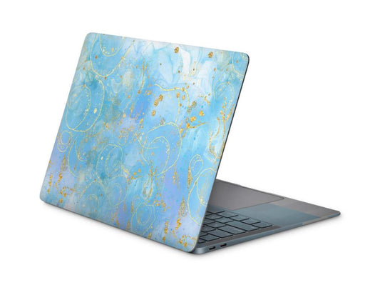 Laptop Aufkleber Universal Skins Design Aufkleber Schutzfolie Cover Skin Nautic blue Laptop Skins Folien skins4u   