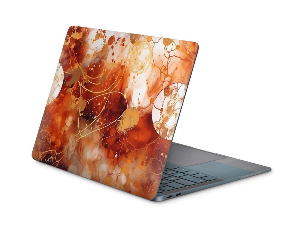 Laptop Aufkleber Universal Skins Design Aufkleber Schutzfolie Cover Skin Orange Circle Laptop Skins Folien skins4u