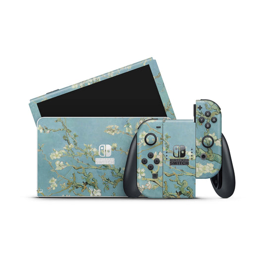 Nintendo Switch Skin Wrap Aufkleber Vinyl Skins Folie Design Blossoming Aufkleber Skins4u   