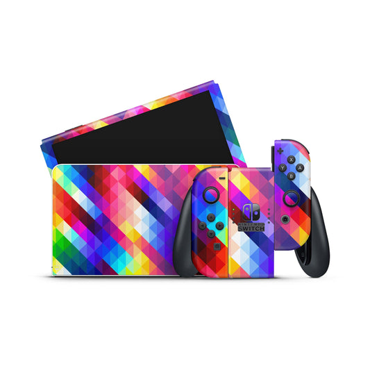 Nintendo Switch Skin Wrap Aufkleber Vinyl Skins Folie Design Geo Aufkleber Skins4u   