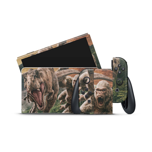 Nintendo Switch Skin Wrap Aufkleber Vinyl Skins Folie Design Giganten Aufkleber Skins4u   