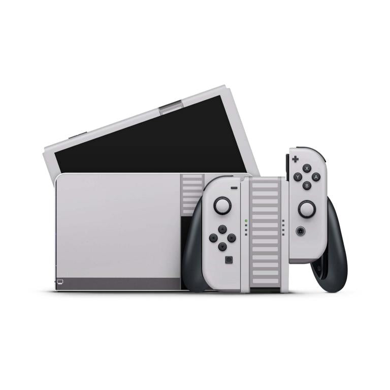 Nintendo Switch Skins Aufkleber Design Schutz Folie Sticker Cover Set Aufkleber Skins4u Retro NES  