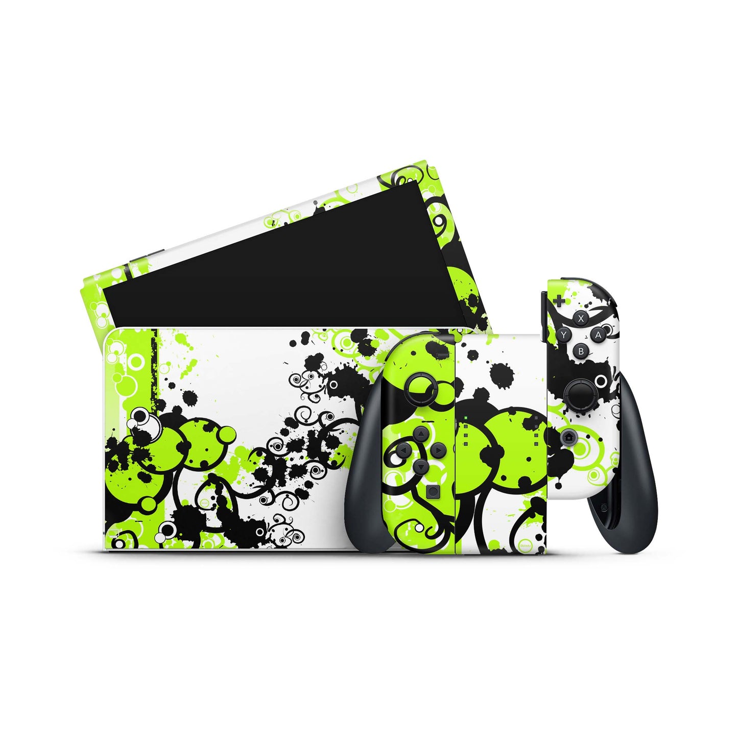 Nintendo Switch Skin Wrap Aufkleber Vinyl Skins Folie Design Simply green Aufkleber Skins4u   