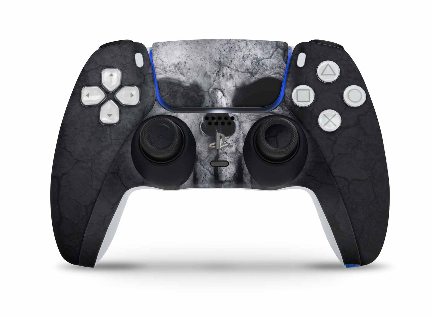 PS5 Controller Skin Vinyl Design Schutzfolie individualisiere Playstation 5 Gamepad Hard Skull Aufkleber skins4u   