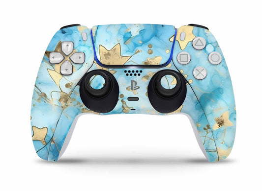 PS5 Controller Skin Vinyl Design Schutzfolie individualisiere Playstation 5 Gamepad Light Stars Aufkleber skins4u   