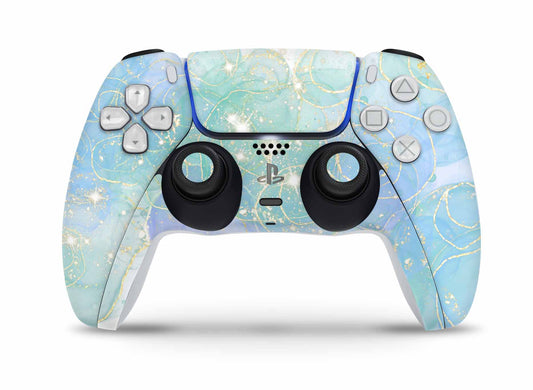 PS5 Controller Skin Vinyl Design Schutzfolie individualisiere Playstation 5 Gamepad Mermaid Aufkleber skins4u   