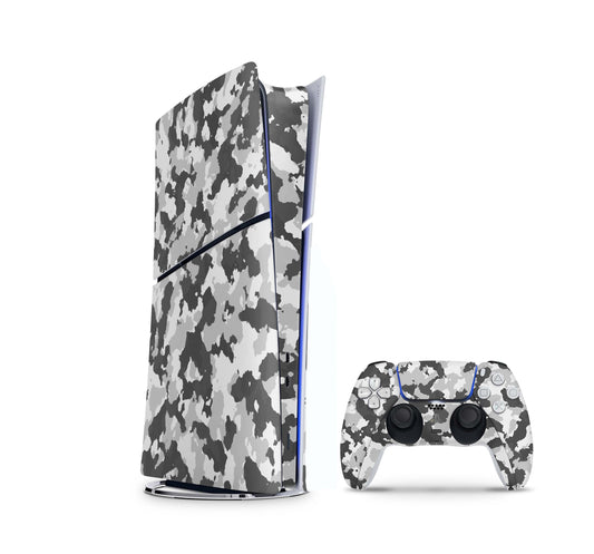 PS5 Slim Skins DIGITAL Edition Aufkleber Design Premium Playstation 5 Skin + PS5 Controller Skin Camouflage Aufkleber skins4u   