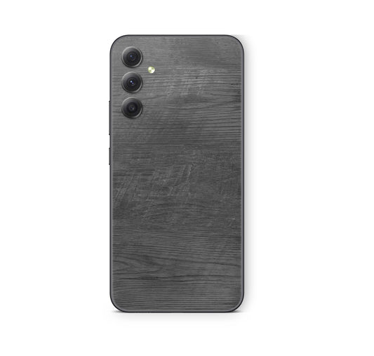 Samsung Galaxy A04s Skin Schutzfolie Aufkleber Skins Design Black Woodgrain Elektronik-Sticker & -Aufkleber skins4u   