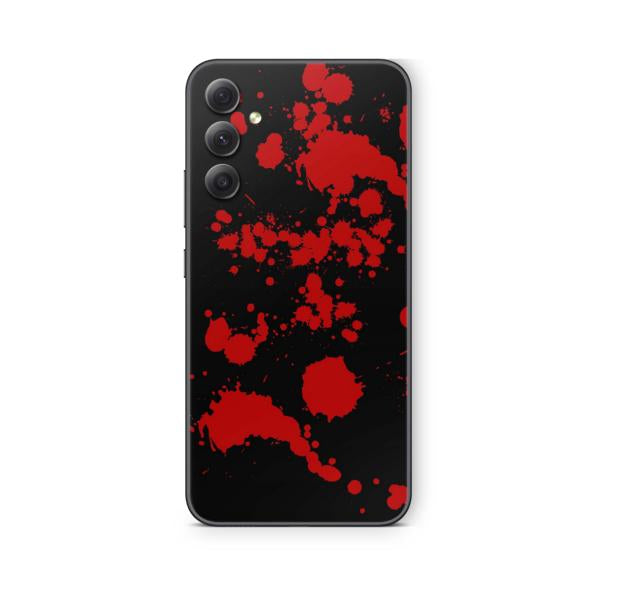 Samsung Galaxy Skins für die Galaxy A Serie Handy Aufkleber Folie für fast alle Modelle Aufkleber Skins4u Blood black  