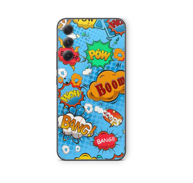 Samsung Galaxy Skins für die Galaxy A Serie Handy Aufkleber Folie für fast alle Modelle Aufkleber Skins4u Comics blau  