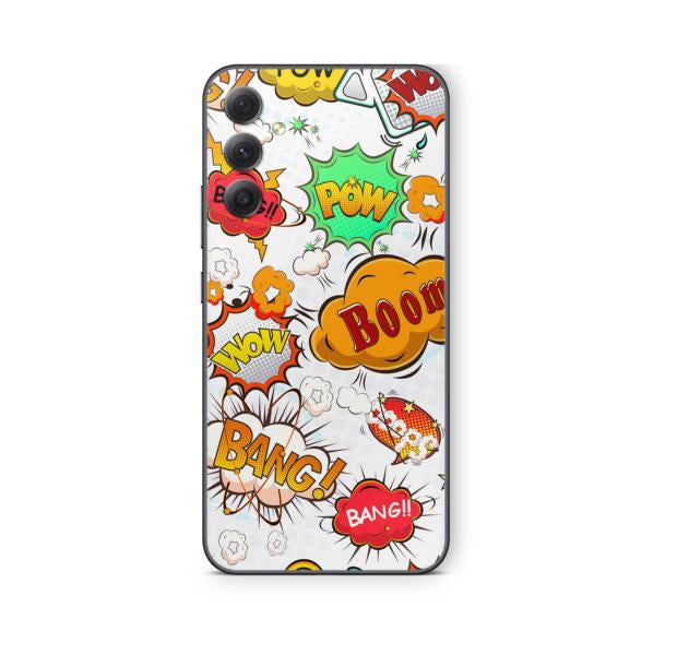 Samsung Galaxy Skins für die Galaxy A Serie Handy Aufkleber Folie für fast alle Modelle Aufkleber Skins4u Comics weiss  