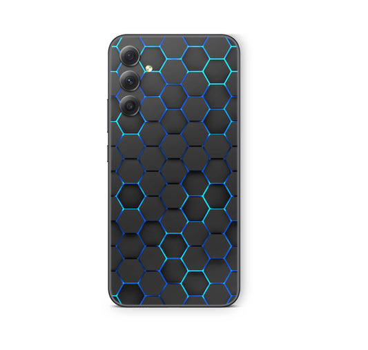 Samsung Galaxy A73 Skin Schutzfolie Aufkleber Skins Design Exo blau Elektronik-Sticker & -Aufkleber skins4u   