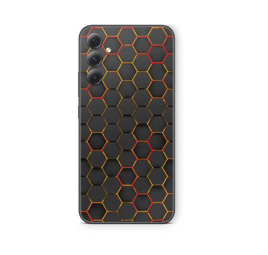 Samsung Galaxy A33 Skin Schutzfolie Aufkleber Skins Design Exo rot Elektronik-Sticker & -Aufkleber skins4u   