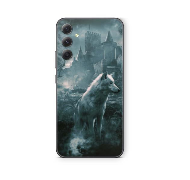 Samsung Galaxy Skins für die Galaxy A Serie Handy Aufkleber Folie für fast alle Modelle Aufkleber Skins4u Ghost Wolf  