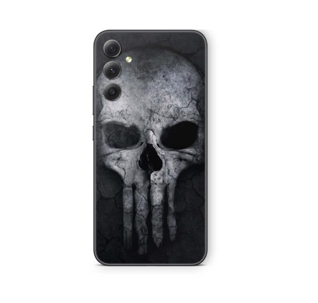 Samsung Galaxy Skins für die Galaxy A Serie Handy Aufkleber Folie für fast alle Modelle Aufkleber Skins4u Hard Skull  