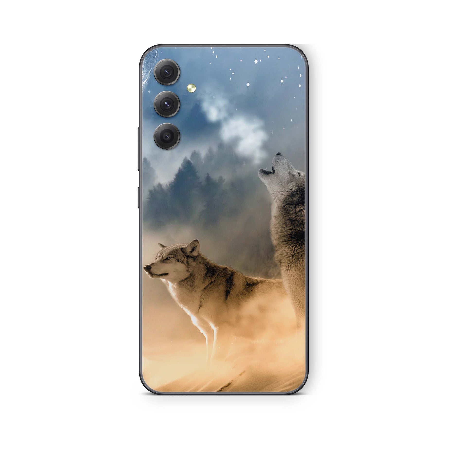 Samsung Galaxy A73 Skin Schutzfolie Aufkleber Skins Design Howling Moon Elektronik-Sticker & -Aufkleber skins4u   