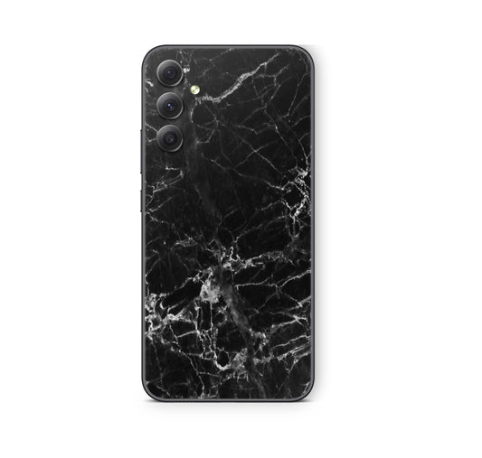 Samsung Galaxy S23 FE Skin Schutzfolie Aufkleber Skins Design Marmor schwarz Elektronik-Sticker & -Aufkleber skins4u   