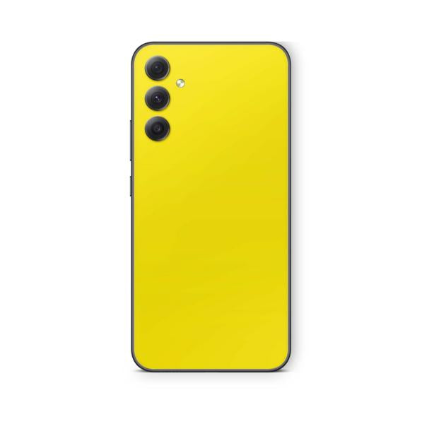 Samsung Galaxy Skins für die Galaxy A Serie Handy Aufkleber Folie für fast alle Modelle Aufkleber Skins4u Solid state gelb  
