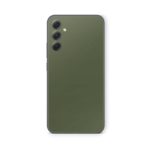 Samsung Galaxy S24 Plus Skin Schutzfolie Aufkleber Skins Design Solid state olive Elektronik-Sticker & -Aufkleber skins4u   