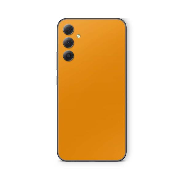 Samsung Galaxy Skins für die Galaxy A Serie Handy Aufkleber Folie für fast alle Modelle Aufkleber Skins4u Solid state orange  