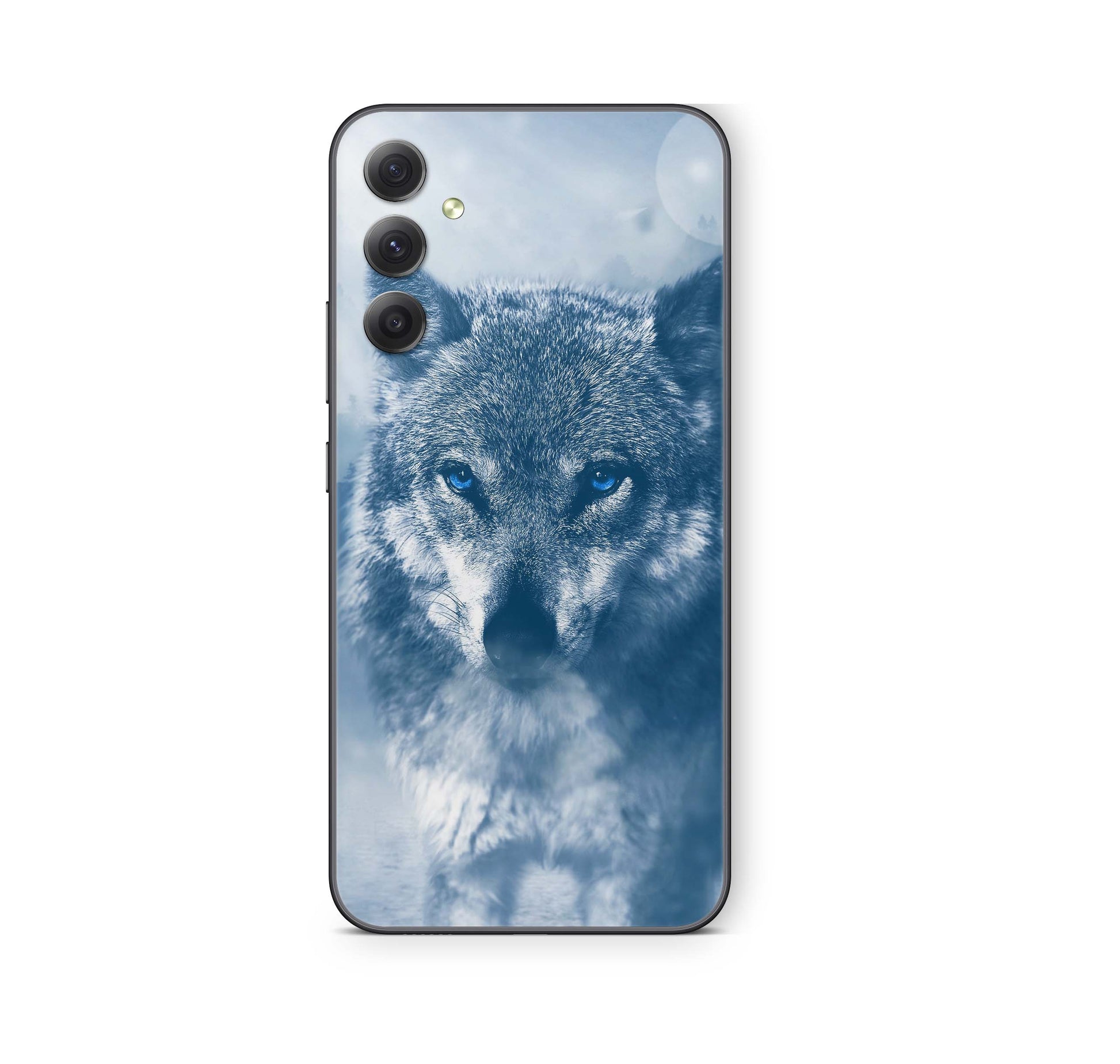 Samsung Galaxy A71 Skin Schutzfolie Aufkleber Skins Design Wolf blue eyes Elektronik-Sticker & -Aufkleber skins4u   