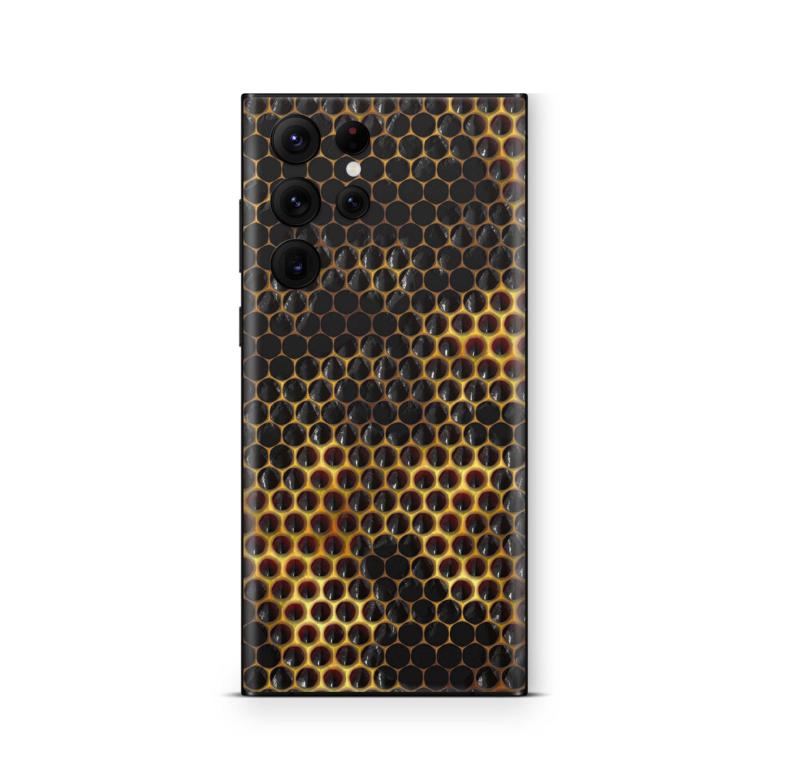 Samsung Galaxy S22 Skins Aufkleber Schutzfolie samsung galaxy s22 Skins4u Golden Honey  