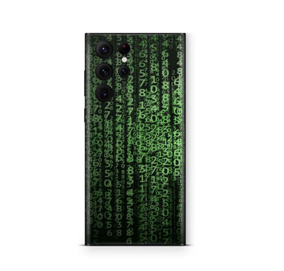 Samsung Galaxy S22 Skins Aufkleber Schutzfolie samsung galaxy s22 Skins4u Matrix Code  