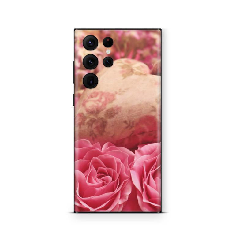 Samsung Galaxy S22 Skins Aufkleber Schutzfolie samsung galaxy s22 Skins4u Rosen  