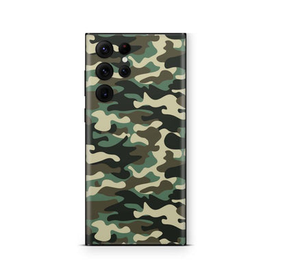 Samsung Galaxy S22 Skins Aufkleber Schutzfolie samsung galaxy s22 Skins4u Woodland Camo  