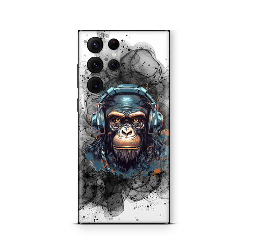 Samsung Galaxy S24 Ultra Skin Designfolie Aufkleber Skins Design black smoke monkey Elektronik-Sticker & -Aufkleber skins4u   