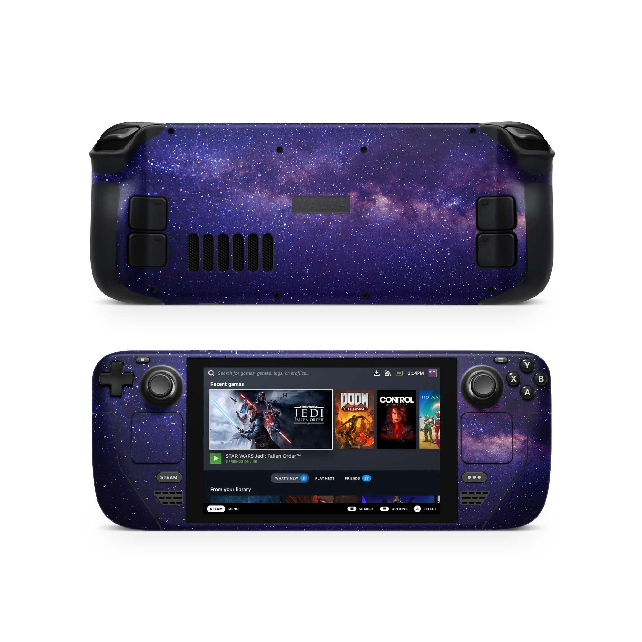 Valve Steam Deck Skins & Wraps Aufkleber Vinyl Skin Folie Milky Way