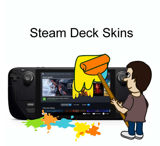 Steam Deck Skin Wrap Folie individuell selber gestalten Aufkleber Skins4u   