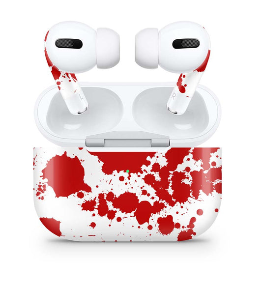 Apple AirPods Pro Skin Aufkleber Design Schutzfolie Blood Elektronik-Sticker & -Aufkleber skins4u   