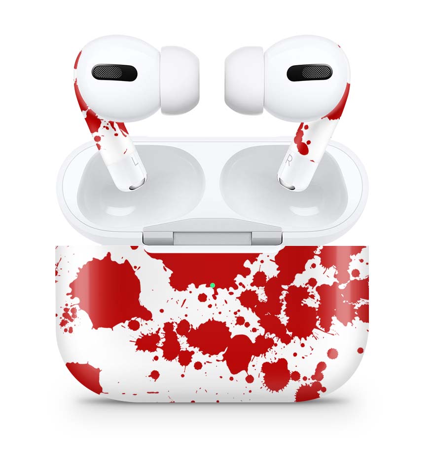 Apple AirPods Pro Skin Aufkleber Design Schutzfolie Blood Elektronik-Sticker & -Aufkleber skins4u   