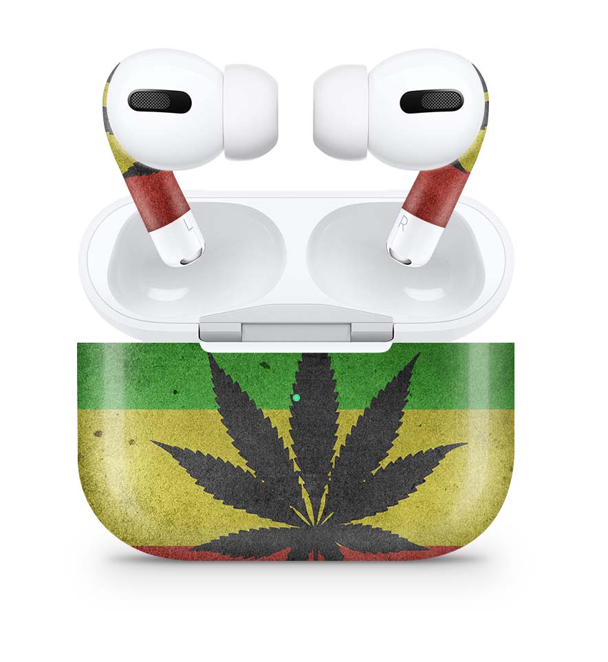 Apple AirPods Pro Skin Aufkleber Design Schutzfolie Canabis Elektronik-Sticker & -Aufkleber skins4u   