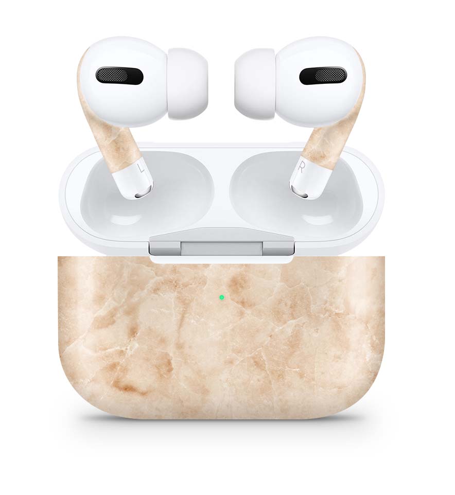 Apple AirPods Pro Skin Aufkleber Design Schutzfolie Marmor gold Elektronik-Sticker & -Aufkleber skins4u   