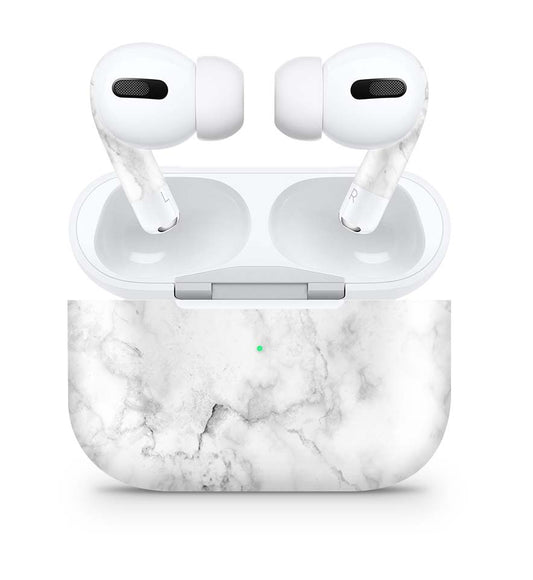 Apple AirPods Pro Skin Aufkleber Design Schutzfolie Marmor weiss Elektronik-Sticker & -Aufkleber skins4u   