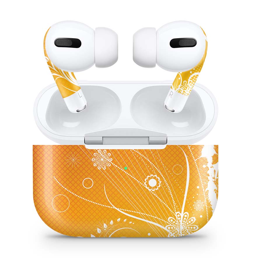 Apple AirPods Pro Skin Aufkleber Design Schutzfolie Orange Crush Elektronik-Sticker & -Aufkleber skins4u   