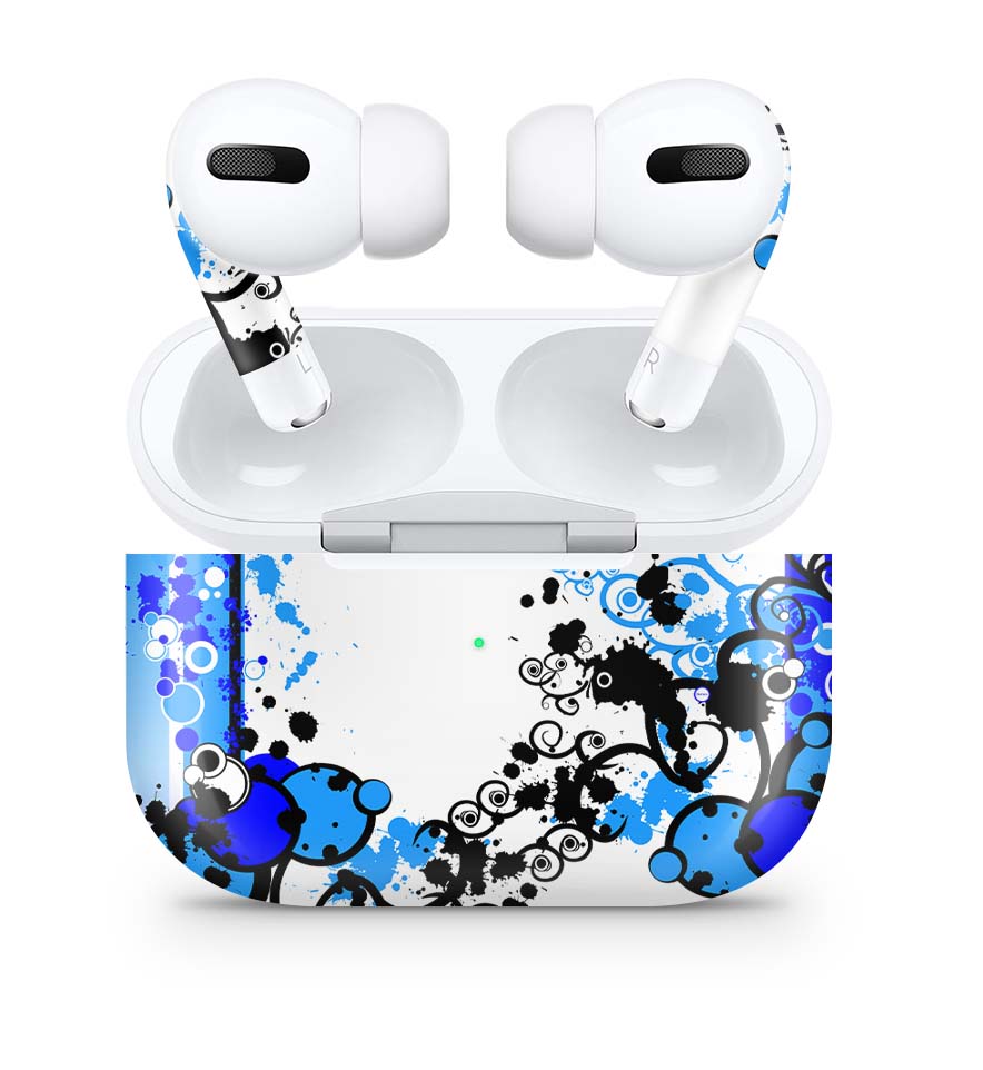 Apple AirPods Pro Skin Aufkleber Design Schutzfolie Simple Blue Elektronik-Sticker & -Aufkleber skins4u   