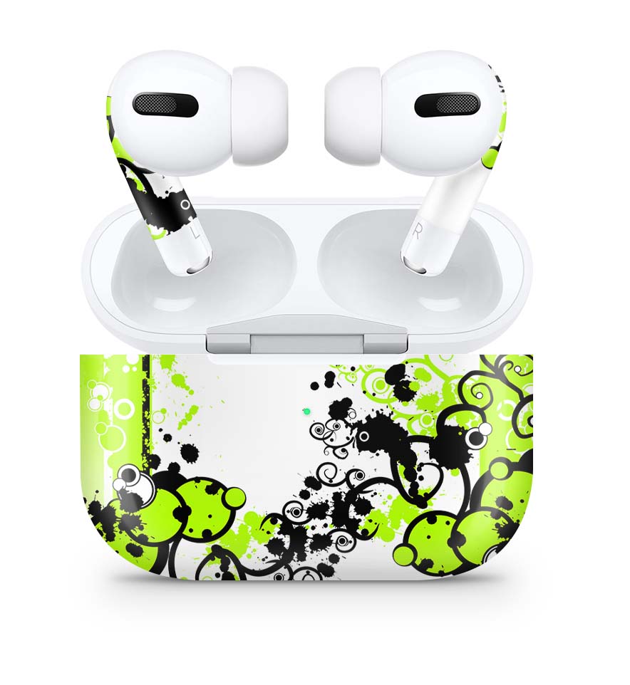 Apple AirPods Pro Skin Aufkleber Design Schutzfolie Simple Green Elektronik-Sticker & -Aufkleber skins4u   