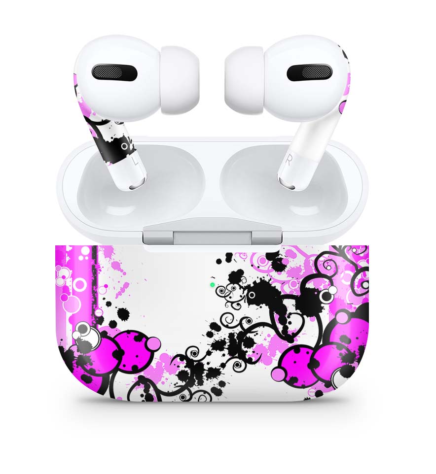 Apple AirPods Pro Skin Aufkleber Design Schutzfolie Simple Pink Elektronik-Sticker & -Aufkleber skins4u   