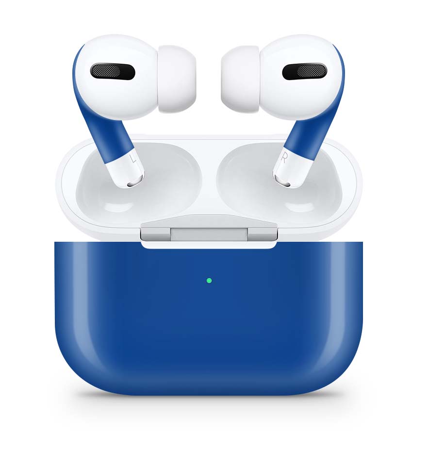 Apple AirPods Pro Skin Aufkleber Design Schutzfolie Solid State Darkblue Elektronik-Sticker & -Aufkleber skins4u   