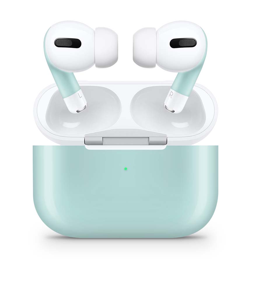 Apple AirPods Pro Skin Aufkleber Design Schutzfolie Solid State Mint Elektronik-Sticker & -Aufkleber skins4u   