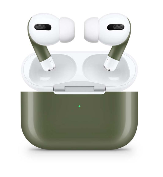 Apple AirPods Pro 2 Skin Aufkleber Design Schutzfolie Solid State Olive Elektronik-Sticker & -Aufkleber skins4u   