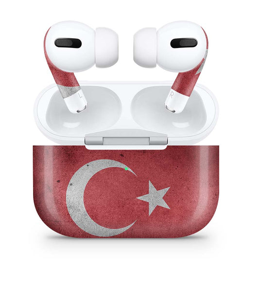 Apple AirPods Pro Skin Aufkleber Design Schutzfolie Tuerkei Vintage Elektronik-Sticker & -Aufkleber skins4u   