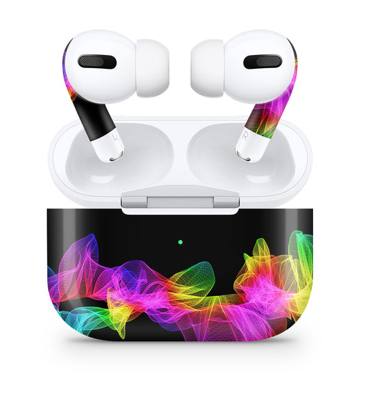 Apple AirPods Pro 2 Skin Aufkleber Design Schutzfolie Waving Colors Elektronik-Sticker & -Aufkleber skins4u   